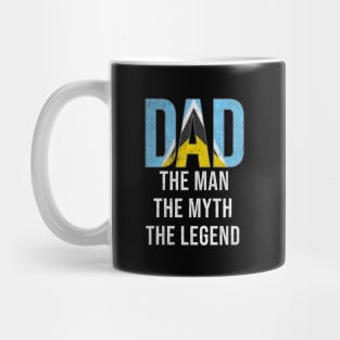 St Lucian Dad The Man The Myth The Legend - Gift for St Lucian Dad With Roots From St Lucian Mug